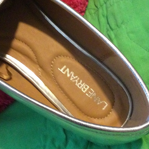 LaneBryant silver Loafers 8 wide - Picture 4 of 9